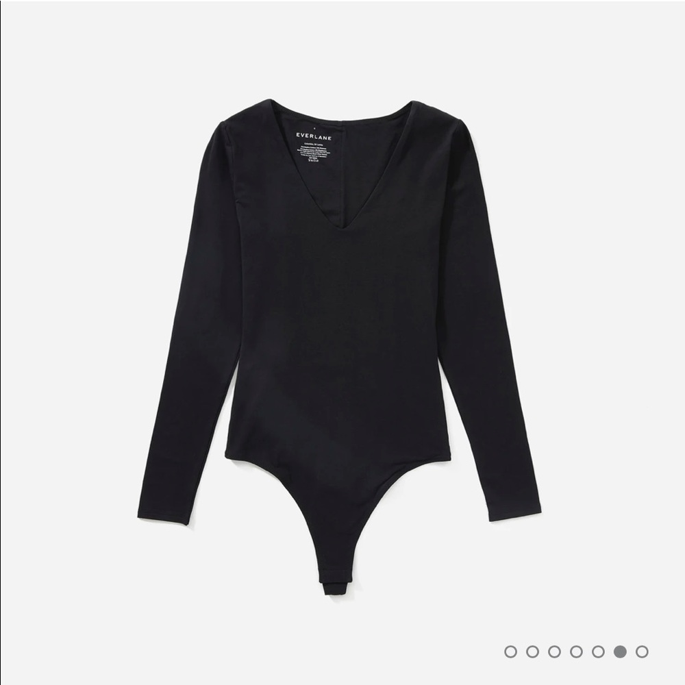 NWOT Everlane The Long-Sleeve V-Neck Bodysuit